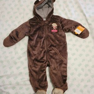 Infant Monkey Snow Suit NWT